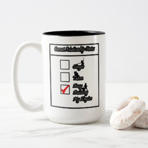 Benutzerdefinierter 15 oz derzeitiger Beziehungsst Zweifarbige Tasse