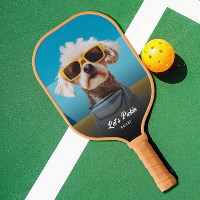 Benutzerdefinierter 2-Foto-Personalisierter Name Pickleball Schläger (Von Creator hochgeladen)