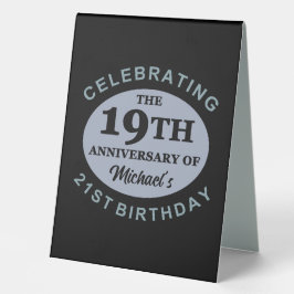 Benutzerdefinierter 40. Geburtstags-Spaß Tischaufsteller