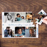 Benutzerdefinierter 6-Foto-Collage moderner Skript<br><div class="desc">Erzählen Sie Ihre Familiengeschichte in sechs individuellen Bildern und feiern Sie mit diesem wunderschönen Collage Jumbo Puzzle aus dem Keepake Foto Ihr Jubiläum oder nehmen Sie sich einfach die Zeit und die Geduld, um gemeinsam mit Ihren Kindern in sozialer Distanzierung zu lösen und zu Zuhause-Zeiten bleibe! Einfach mit Ihren Fotos...</div>
