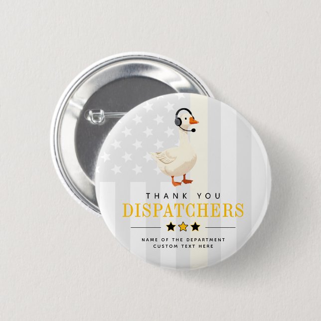 Benutzerdefinierter 911-Dispatcher Gans mit Headse Button (Vorne & Hinten)