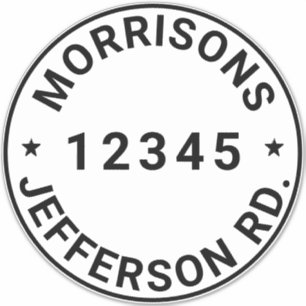 Benutzerdefinierter Abfallmüll, recycelnd Nummer  Aufkleber