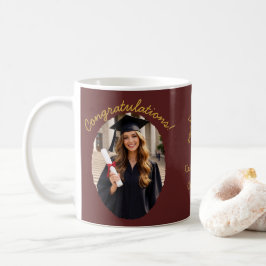 Benutzerdefinierter Abschluss-Fotomug Gratulation Kaffeetasse