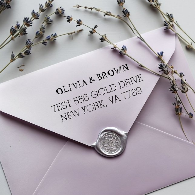 Benutzerdefinierter Absender-Stempel | Personalisi Permastempel (Von Creator hochgeladen)