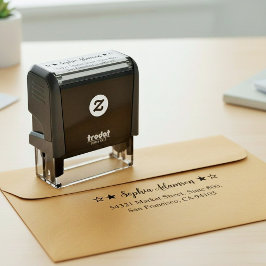 Benutzerdefinierter Absender-Stempel. Selbstadress Permastempel