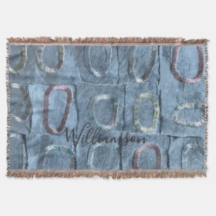 Benutzerdefinierter abstrakter blauer geometrische decke