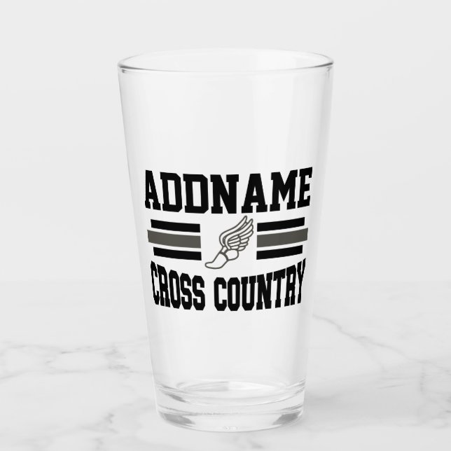 Benutzerdefinierter ADD-NAME Länderlaufender Glas (Vorderseite)