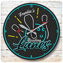 Benutzerdefinierter ADD NAME Retro Bowler Bowling 