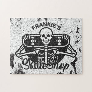Benutzerdefinierter ADD NAME Totenkopf Skateboard 