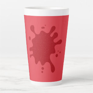 Benutzerdefinierter All-Tomato-Red-Splash-Latte-Mu Milchtasse