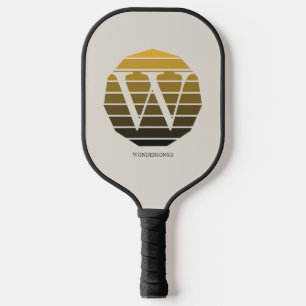 Benutzerdefinierter Anfangs-Sonnenuntergangs-Kreis Pickleball Schläger
