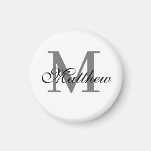 Benutzerdefinierter Anfangs- und Namenstext Magnet