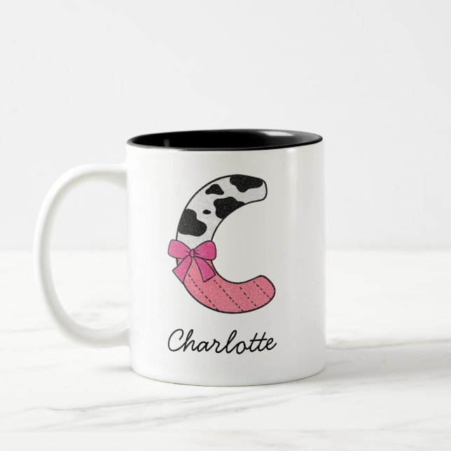 Benutzerdefinierter Anfangsbuchstabe Name Tasse |  (Links)