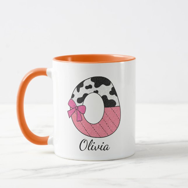 Benutzerdefinierter Anfangsbuchstabe Name Tasse |  (Links)