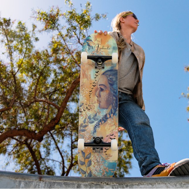 Benutzerdefinierter ätherischer Herbst lässt Skate Skateboard (Custom Ethereal Autumn Leaves Skateboard Deck )