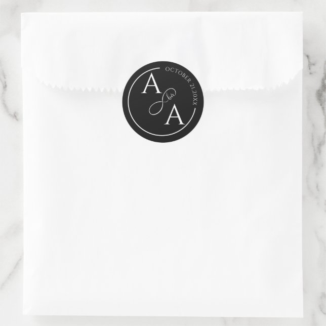 Benutzerdefinierter Aufkleber für unendliche Liebe (Tasche)