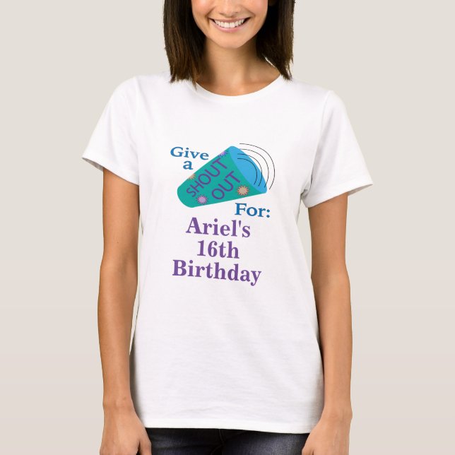 Benutzerdefinierter Ausruf T-Shirt (Vorderseite)