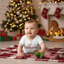 Benutzerdefinierter Baby-Body Familienname Erstes Baby Strampler