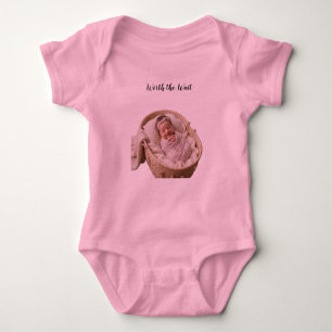 Benutzerdefinierter Baby-Foto-Worth-The-Wait-Kinde Baby Strampler