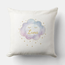 Benutzerdefinierter Babyname Lavendel-Wasserfarbe-