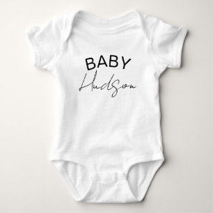 Benutzerdefinierter Babyname, Nachname oder Vornam Baby Strampler