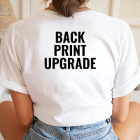 Benutzerdefinierter Back Print Upgrade Personalisi