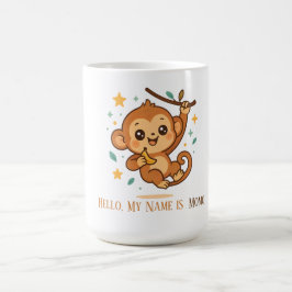 Benutzerdefinierter Banana Bounce Monkey Süßer Bab Kaffeetasse