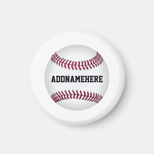 Benutzerdefinierter Baseball Magnet (Vorne)