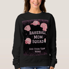 Benutzerdefinierter Baseball-Mama-Squad, Teamnumme Sweatshirt