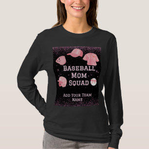Benutzerdefinierter Baseball-Mama-Squad, Teamnumme T-Shirt