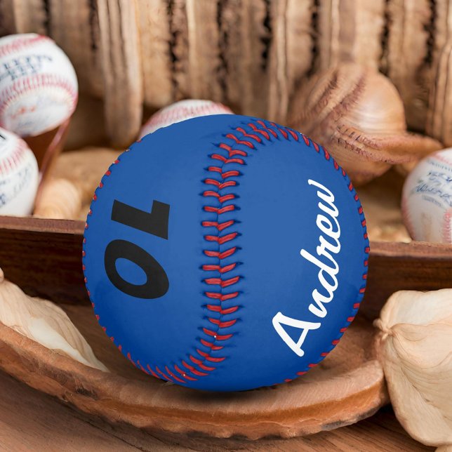 Benutzerdefinierter Baseball mit Name und Nummer b (Von Creator hochgeladen)