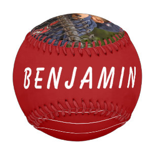 Benutzerdefinierter Baseball mit Namen und Foto