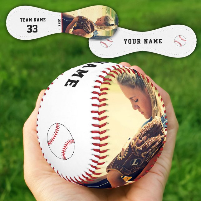 Benutzerdefinierter Baseball mit Teamname Nummer F (Von Creator hochgeladen)