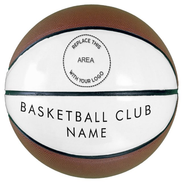 Benutzerdefinierter Basketball-Clubname und Logo Basketball (Vorderseite)