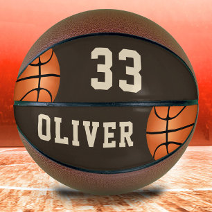 Benutzerdefinierter Basketball mit Spielernamen un
