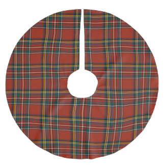 Benutzerdefinierter Baumschürze, gebürstetes Polye Polyester Weihnachtsbaumdecke