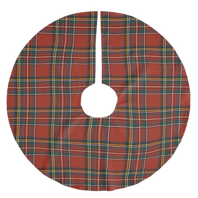Benutzerdefinierter Baumschürze, gebürstetes Polye Polyester Weihnachtsbaumdecke (Vorderseite)