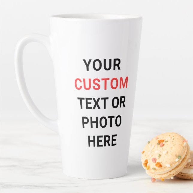 Benutzerdefinierter Becher | Text, Foto, Logo oder Milchtasse (Beispiel)