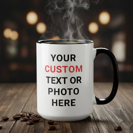 Benutzerdefinierter Becher | Text, Foto, Logo oder Tasse