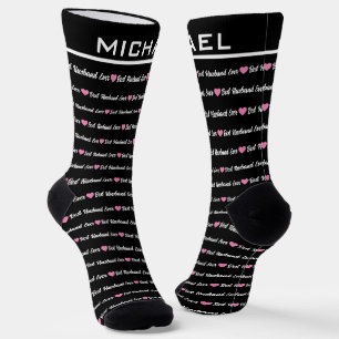 Benutzerdefinierter "Best Husband Ever"-Personalis Socken
