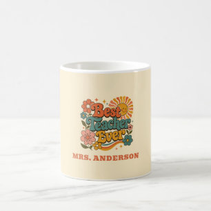Benutzerdefinierter Bester Lehrer Aller Zeiten Flo Kaffeetasse