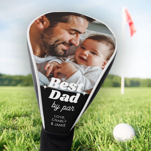 Benutzerdefinierter bester Vater nach Par Retro Co Golf Headcover (Cool new dad gift for Father's Day! )