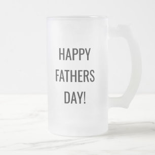 Benutzerdefinierter Bierglas-Mug für Papa   Vatert Mattglas Bierglas