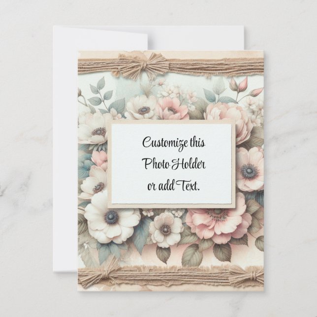 Benutzerdefinierter Bildhalter Dankeskarte (Vorderseite)