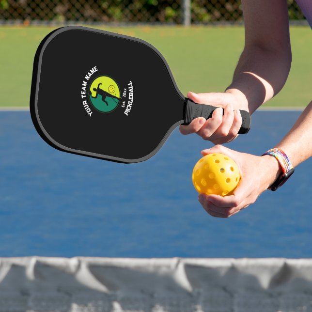 Benutzerdefinierter Black Pickleball Club Team Pla Pickleball Schläger (InSitu)