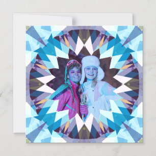 Benutzerdefinierter Blau Lila Stern Beste Freunde  Magneteinladung