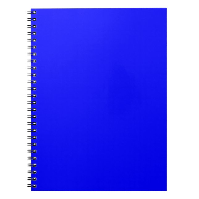 Benutzerdefinierter blaufarbiger Designer Notizblock (Vorderseite)
