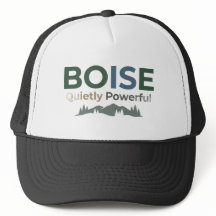 Benutzerdefinierter Boise-Leder-Patch-Trucker-Hut