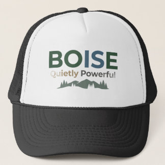Benutzerdefinierter Boise-Leder-Patch-Trucker-Hut Truckerkappe