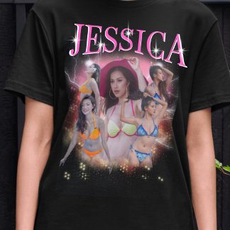 Benutzerdefinierter Bootleg-Rap Vintag Graphic T-Shirt